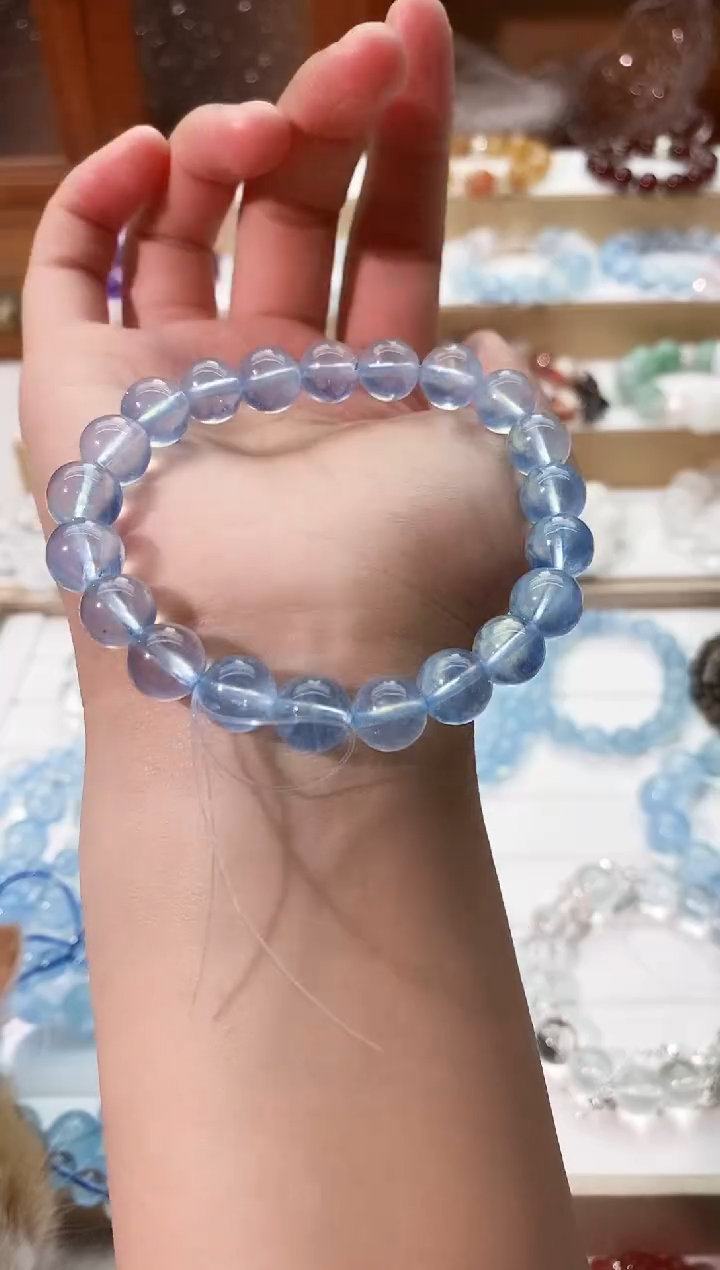 【闪购商品】水晶手串未镶嵌海蓝宝手串