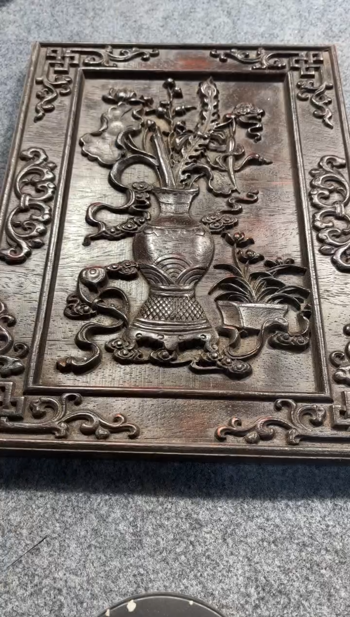 【闪购商品】花梨木类拆件雕刻板 以直播间截图为准D385