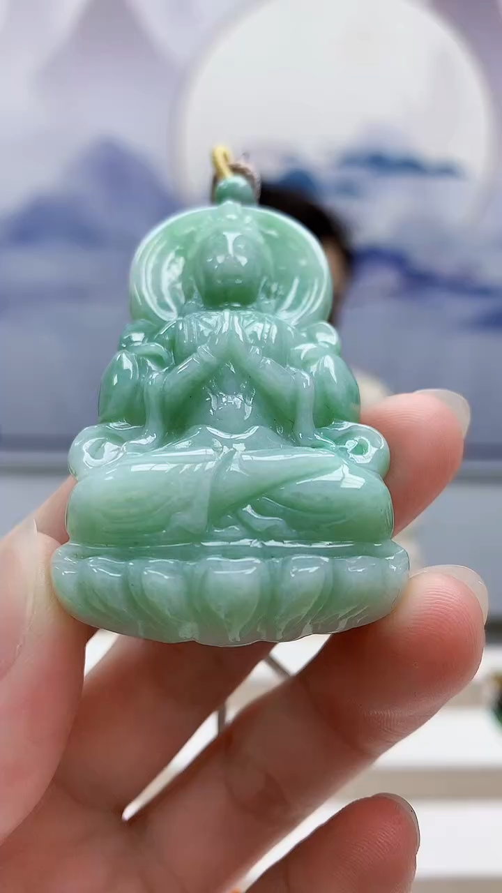 未镶嵌定制翡翠5160ry-毛货挂件9