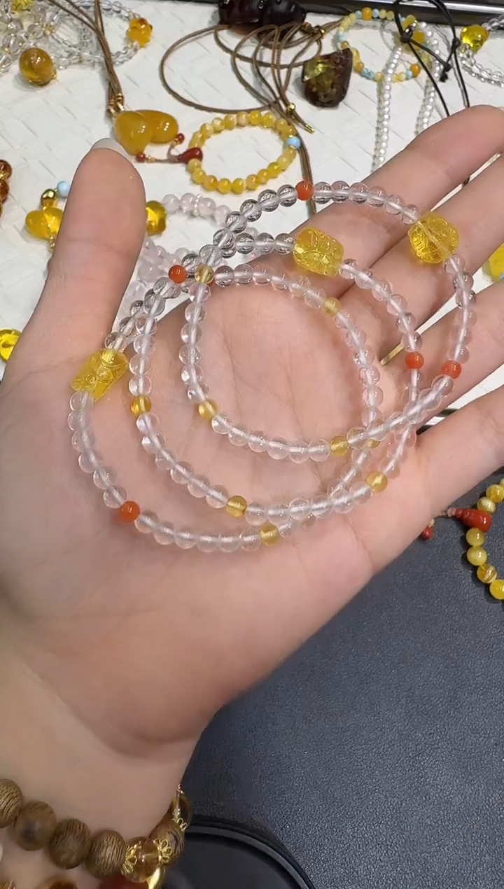 水晶手串未镶嵌X0625-1195-530多样性一件