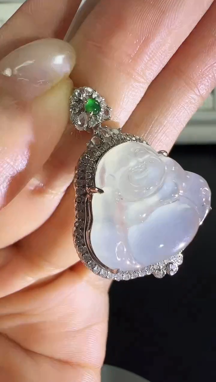 颈饰18K金镶嵌翡翠KLQH1223-003