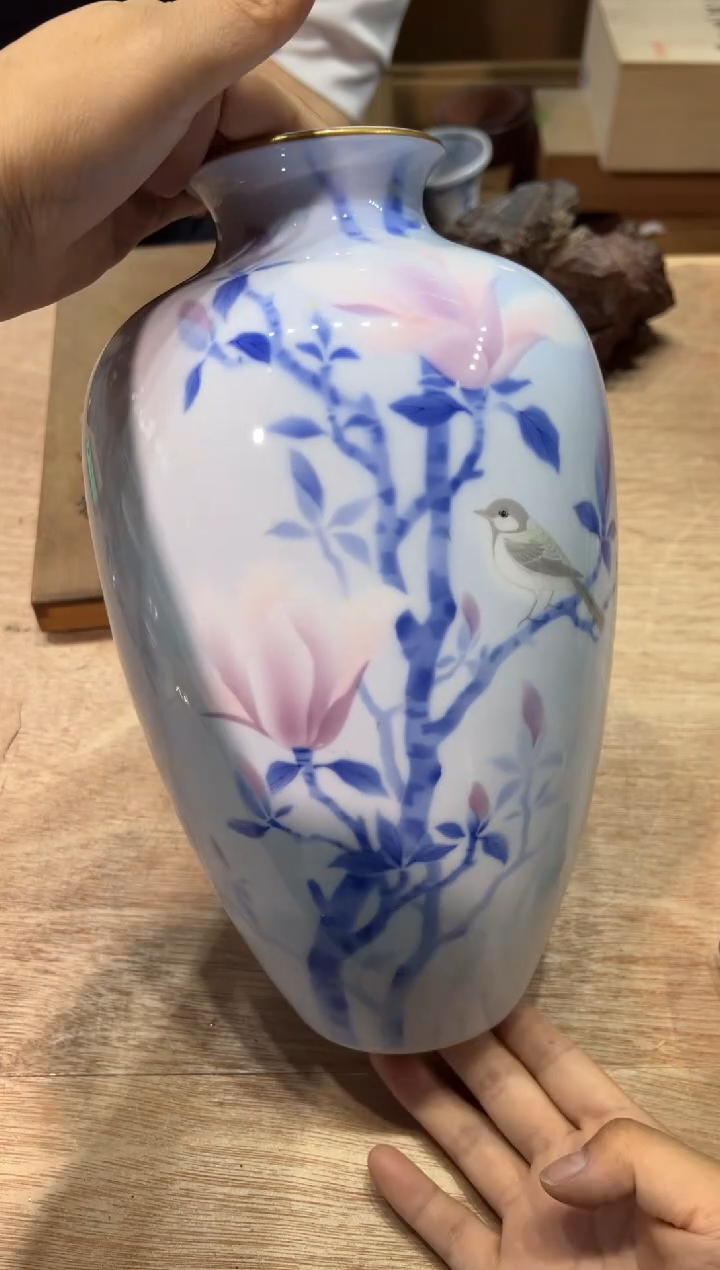 122 巨美 深川制稀有大花瓶