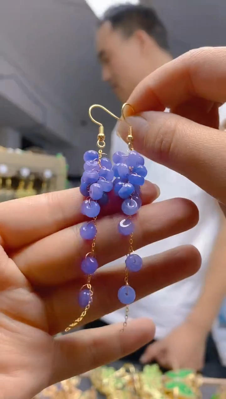 【闪购商品】翡翠耳饰合金0316翡翠耳钩