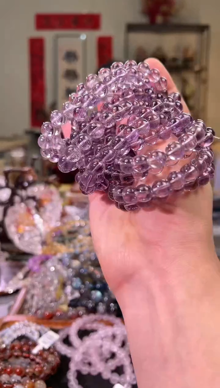 【闪购商品】紫晶手链未镶嵌9mm+巴西紫水晶手串（多样性发其一）