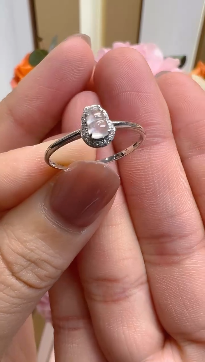 【闪购商品】翡翠18K金镶嵌戒指不含链多样性团购发一件