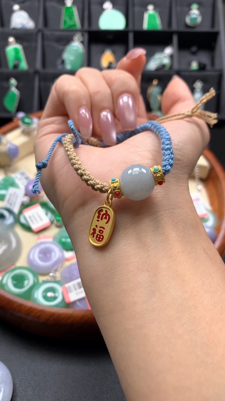 【闪购商品】翡翠颈饰未镶嵌天然缅甸A货翡翠有棉正常没运费险