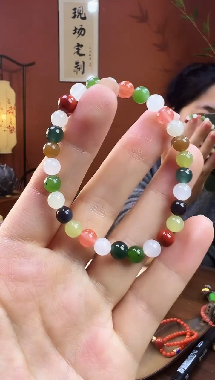 未镶嵌手串和田玉6mm多宝【福利】