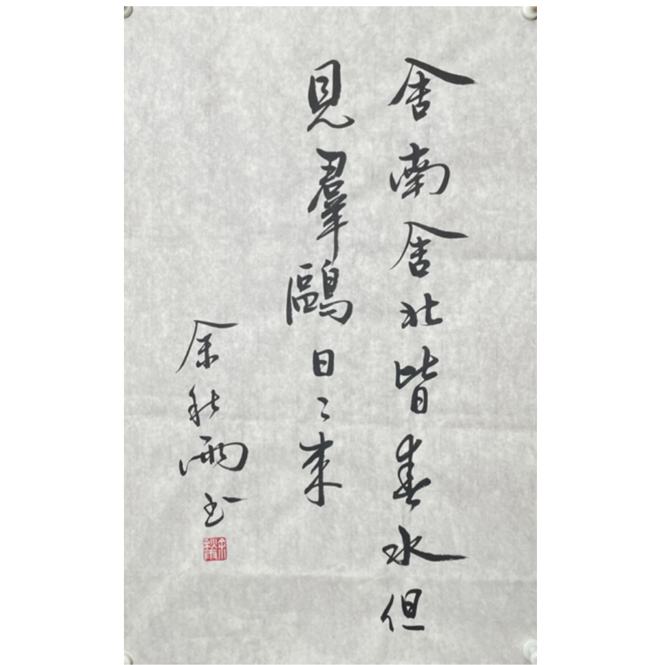 Y-R-3170 余秋雨 书法 69cm*44cm 软片