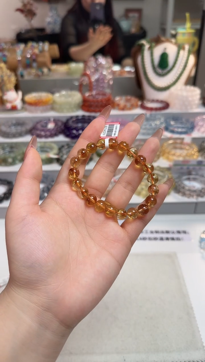未镶嵌手链水晶暴力黄水晶
