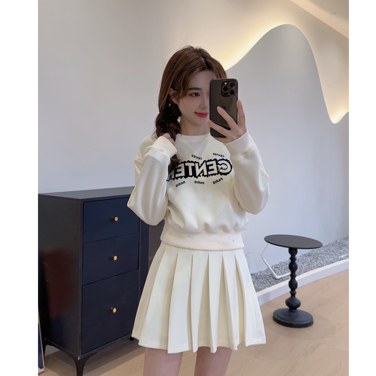 奈奈妮【有氧呼吸】时尚两件套显瘦学院风减龄时尚百搭05