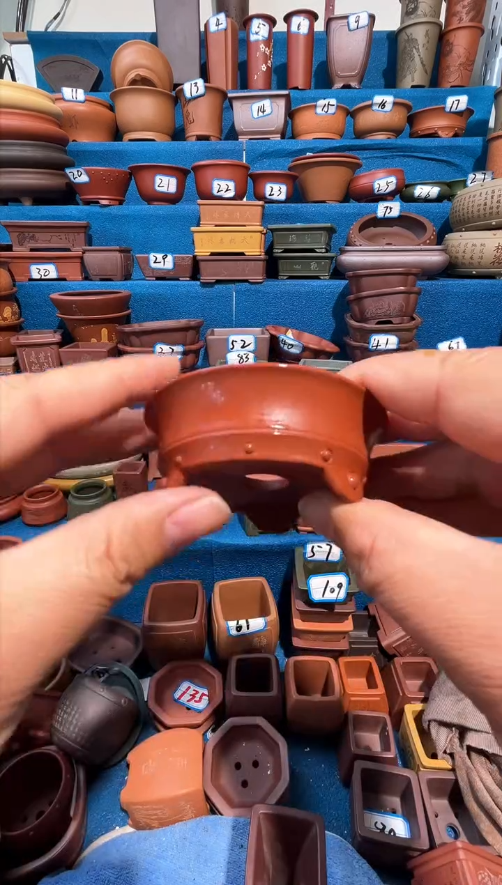 【闪购商品】紫砂紫砂花盆6*2