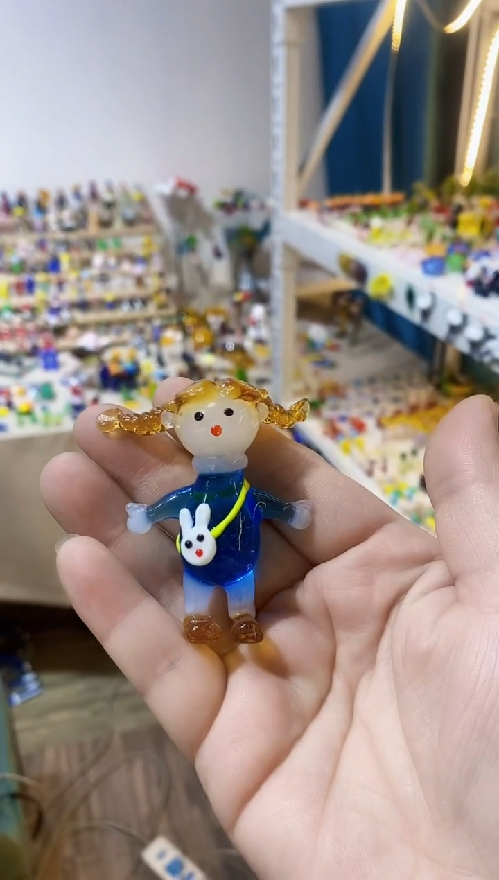 【闪购商品】琉璃手工艺品蓝衣女孩