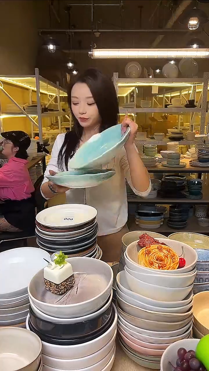 瓷16外贸尾货窑变釉下彩默认微瑕