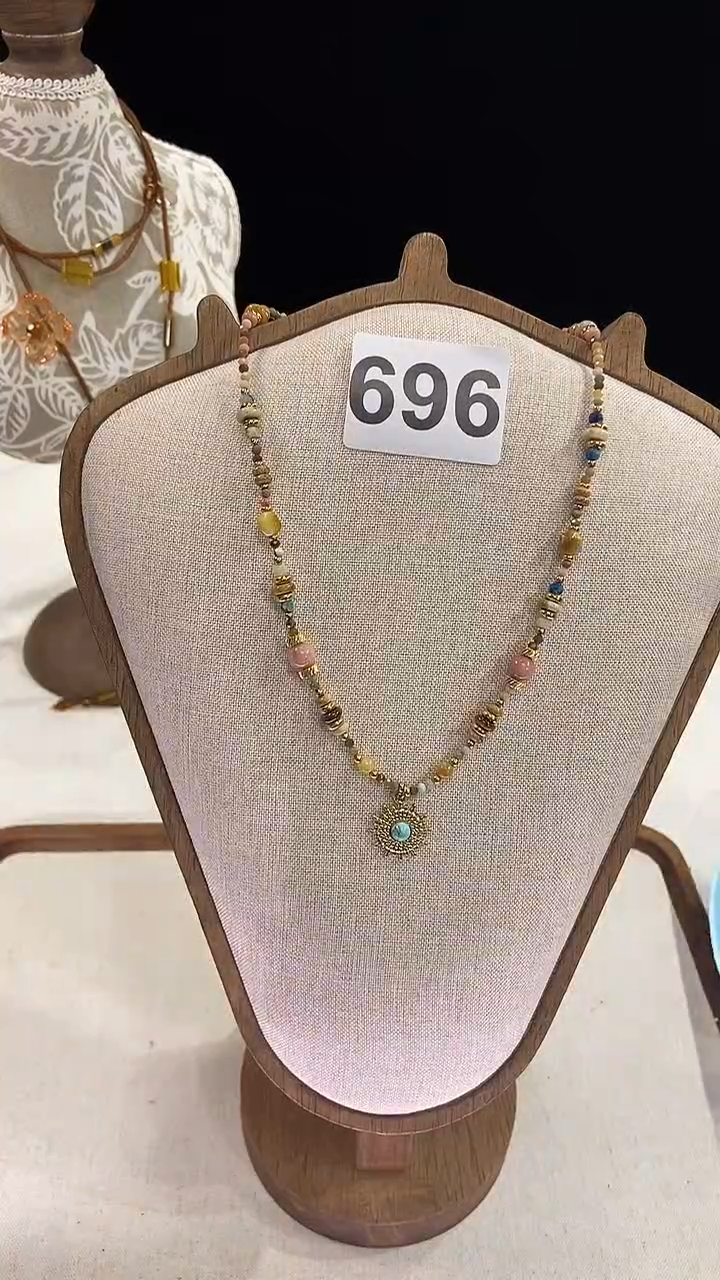 项链钛钢淡水珍珠696