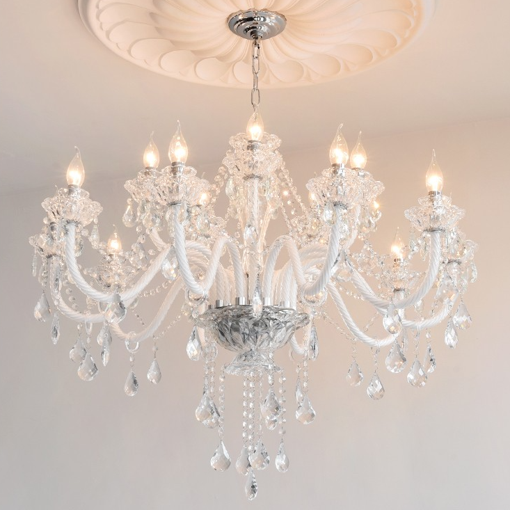 法式餐厅复古水晶灯轻奢北欧蜡烛灯吊灯大气卧室客厅高端别墅灯具