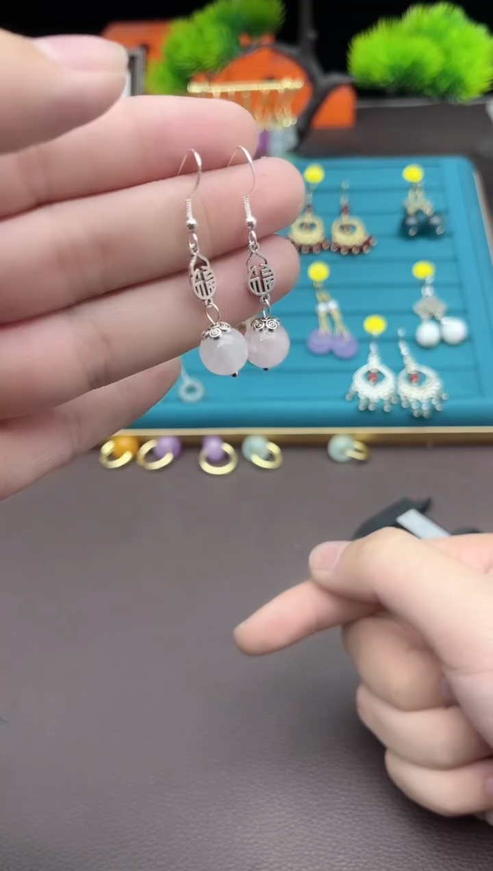 【闪购商品】水晶耳饰银S925镶嵌238000