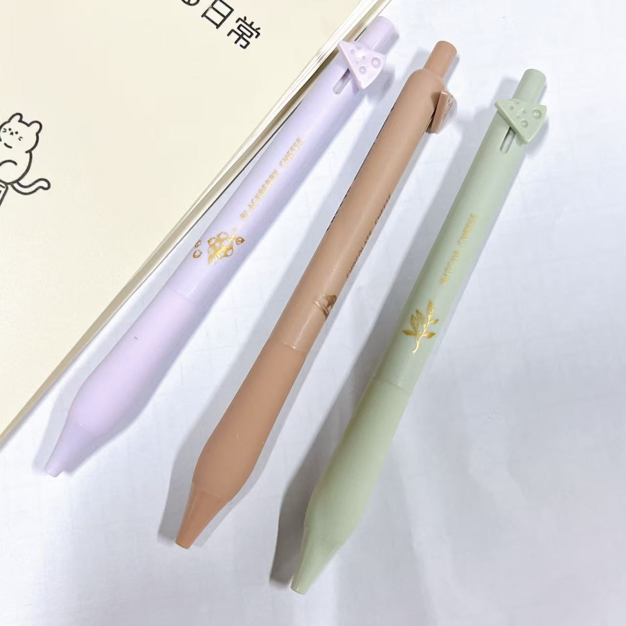 黑墨-3支不挑杆G12东米芝士按动掉封蜡不售棒球服 棒球服