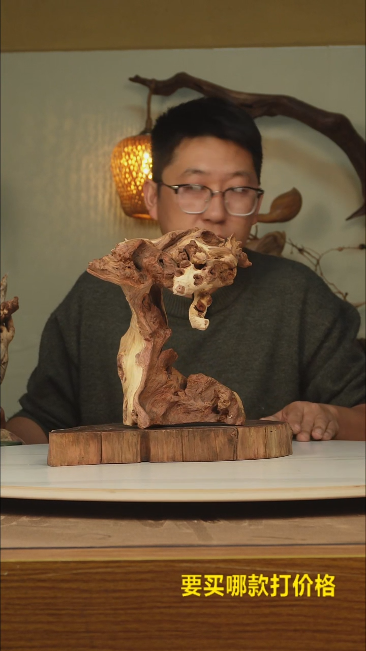 木小*棍根雕摆件675