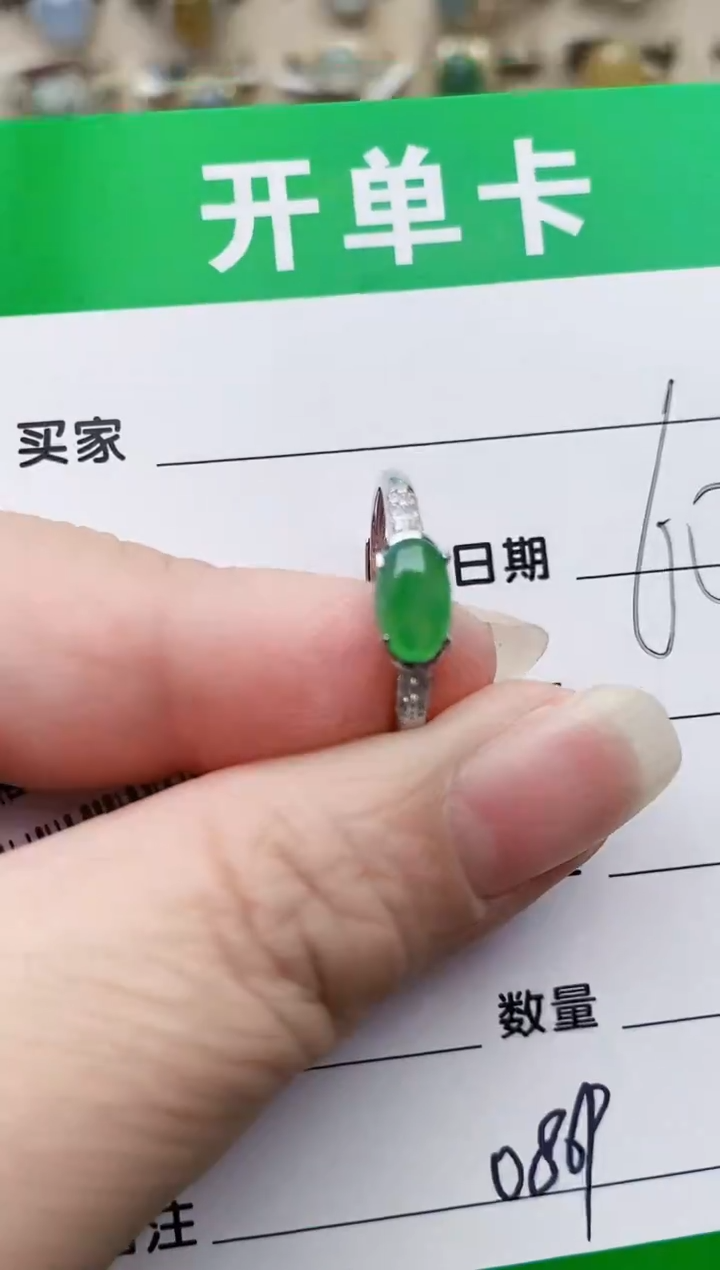 颈饰银S925镶嵌翡翠0869