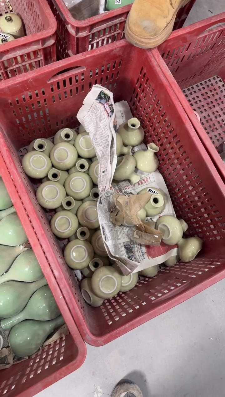 水***源黄色花瓶20个