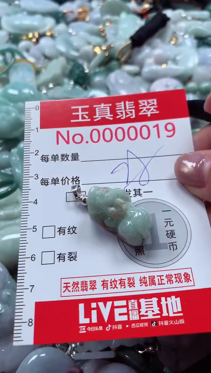 吊坠(不含链)未镶嵌翡翠0019