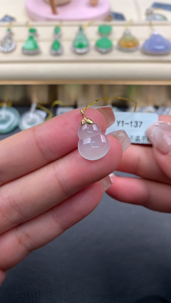 【闪购商品】翡翠颈饰18K金镶嵌D397.....