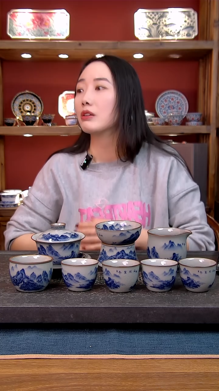 简装家用款8件套 老陶泥开片纹陶瓷茶具