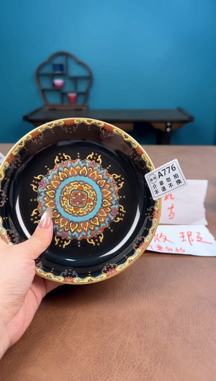 a776珐琅彩微瑕敦煌壶承壶承！
