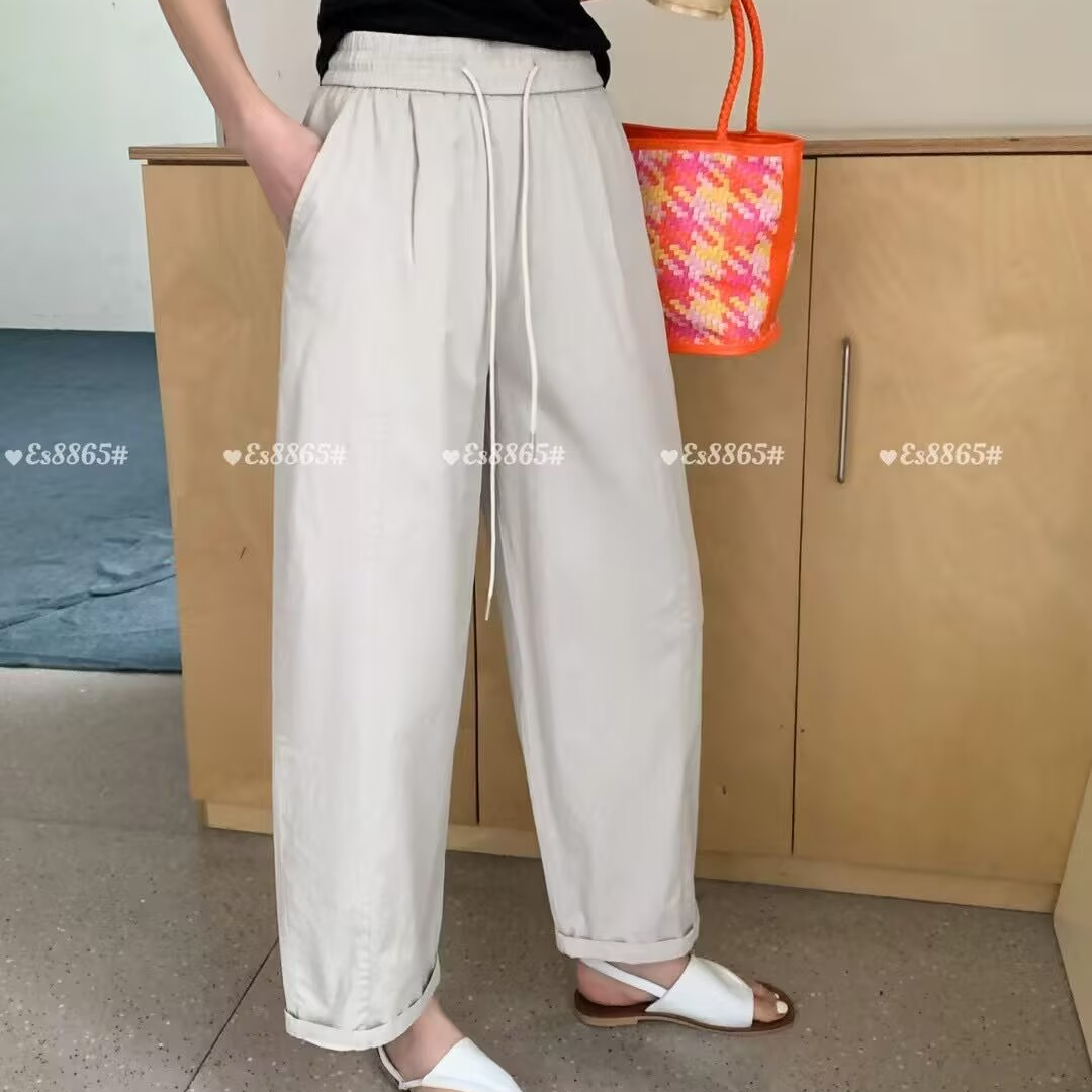 8865超薄弹力洗水棉肥腿气球男友裤