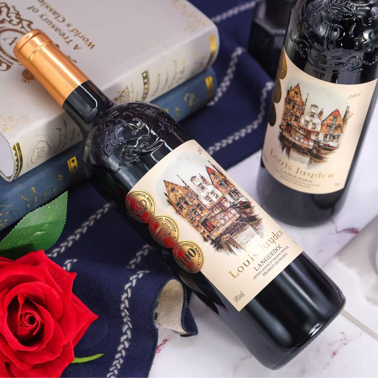 【埃尔法庄园】法国AOC路易杰梅尼干红葡萄酒750ml