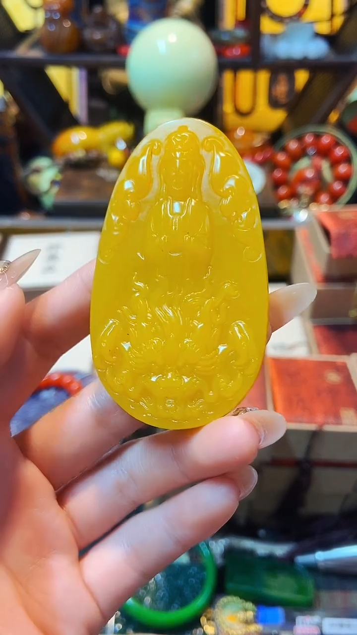 【闪购商品】和田玉（黄玉）挂件未镶嵌主播推荐主播推荐