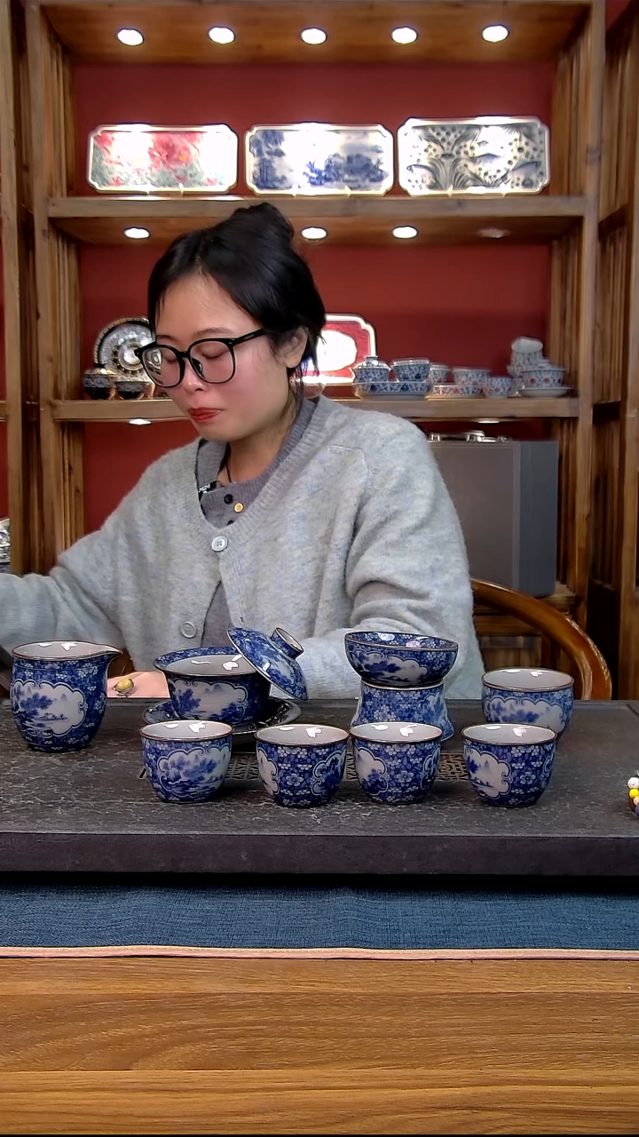 简装家用款8件套 老陶泥开片纹陶瓷茶具