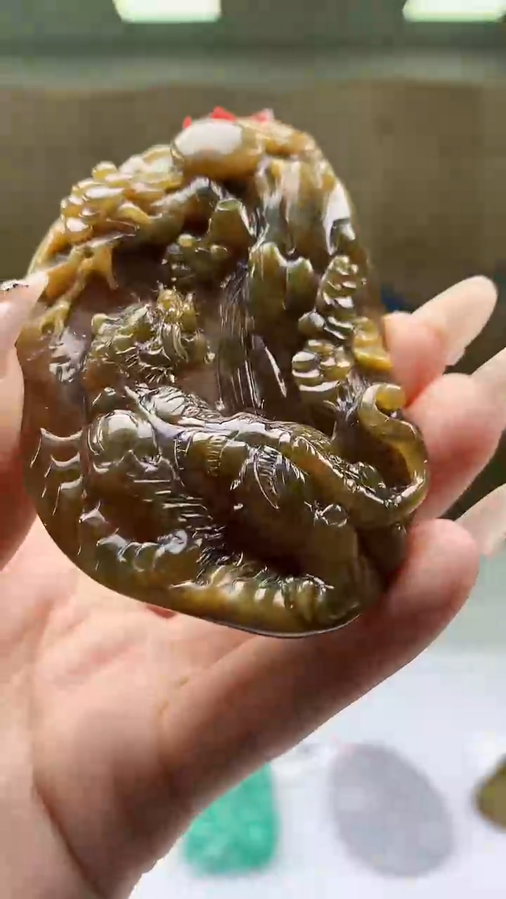 【闪购商品】定制翡翠未镶嵌4812ty-毛货挂件赠珠链65