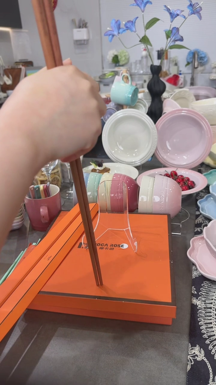【闪购商品】瓷2双装红木火锅筷