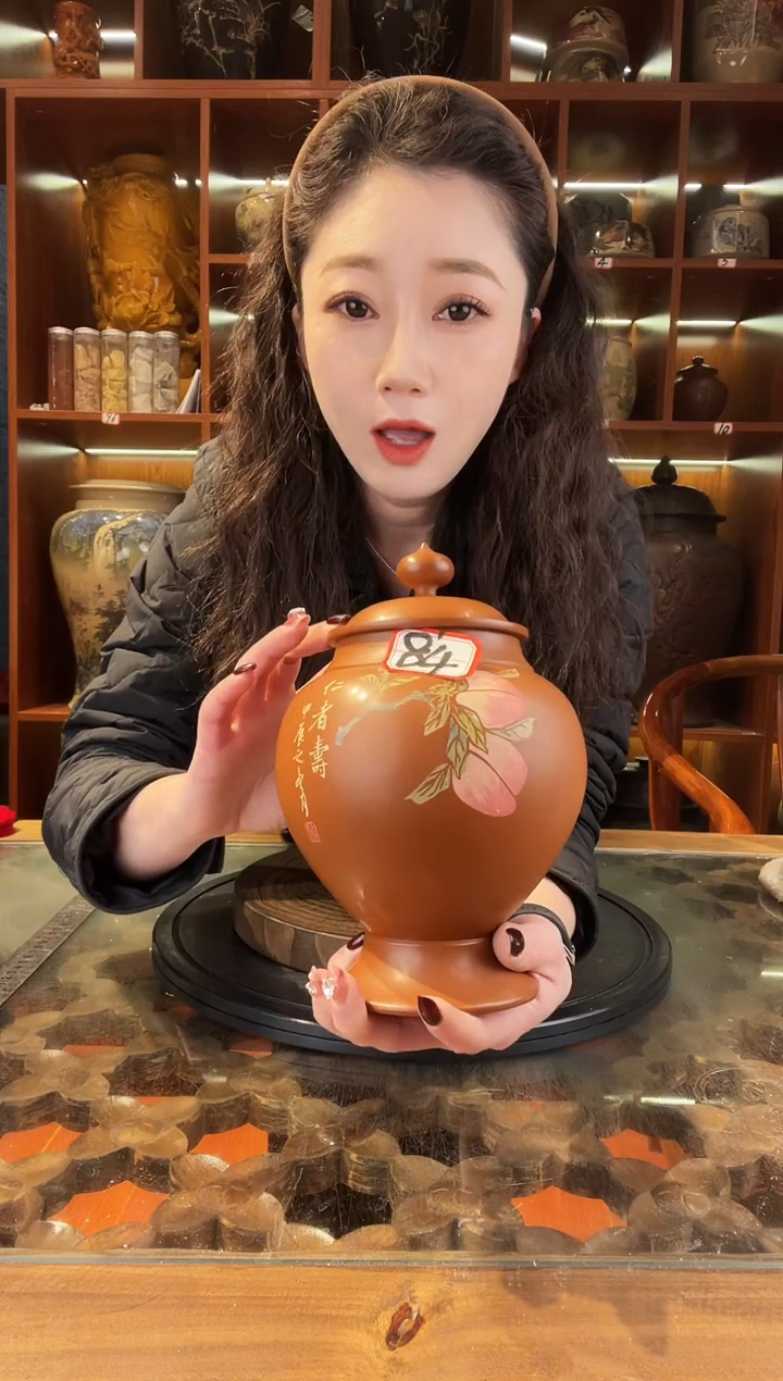 【闪购商品】缸云南建水紫陶复烧小茶罐@84