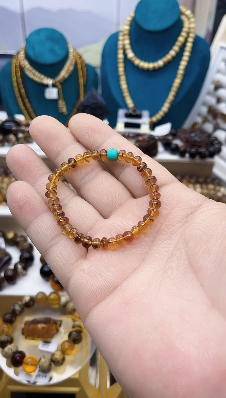 【闪购商品】琥珀手链未镶嵌抚顺琥珀6