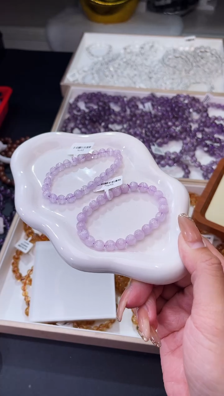 【闪购商品】锂辉石/未镶嵌紫锂辉手串/多样性发一