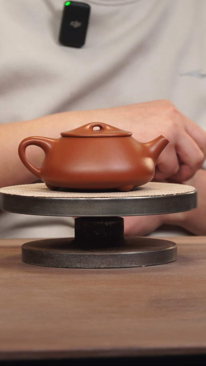 【闪购商品】紫砂茶壶朱泥石瓢