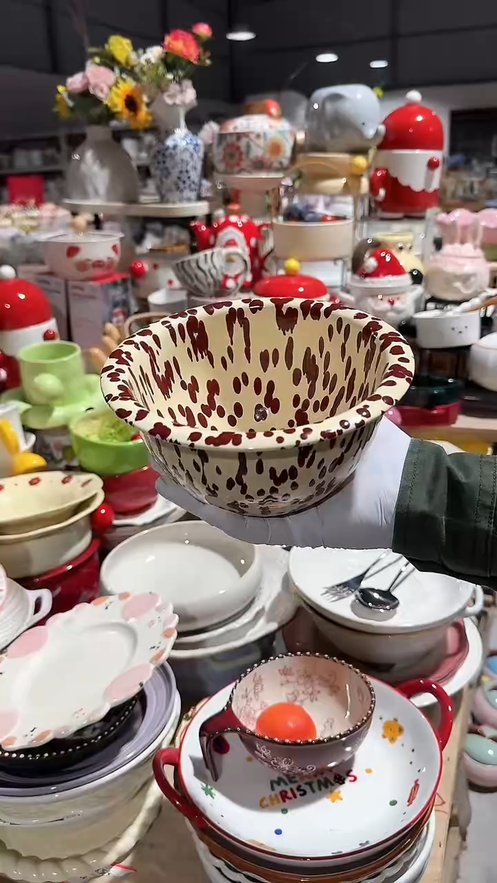 陶瓷泼墨面碗微瑕 凑满20元包邮