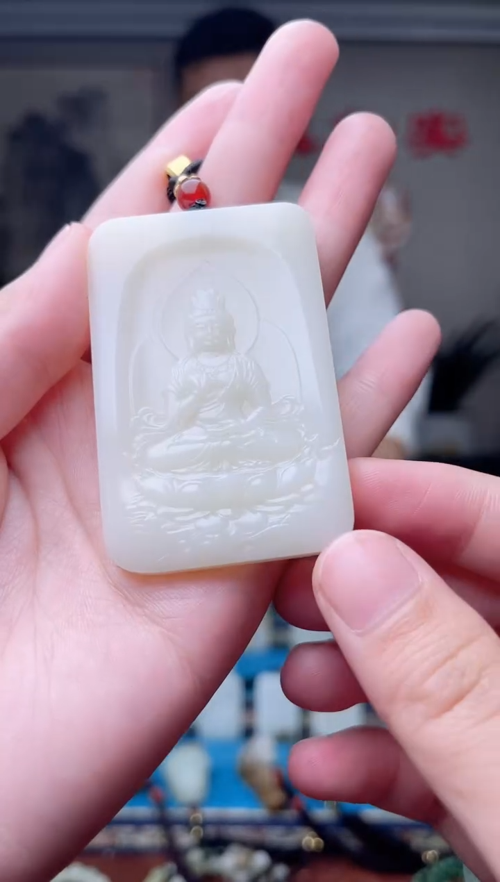 和田玉未镶嵌挂件1