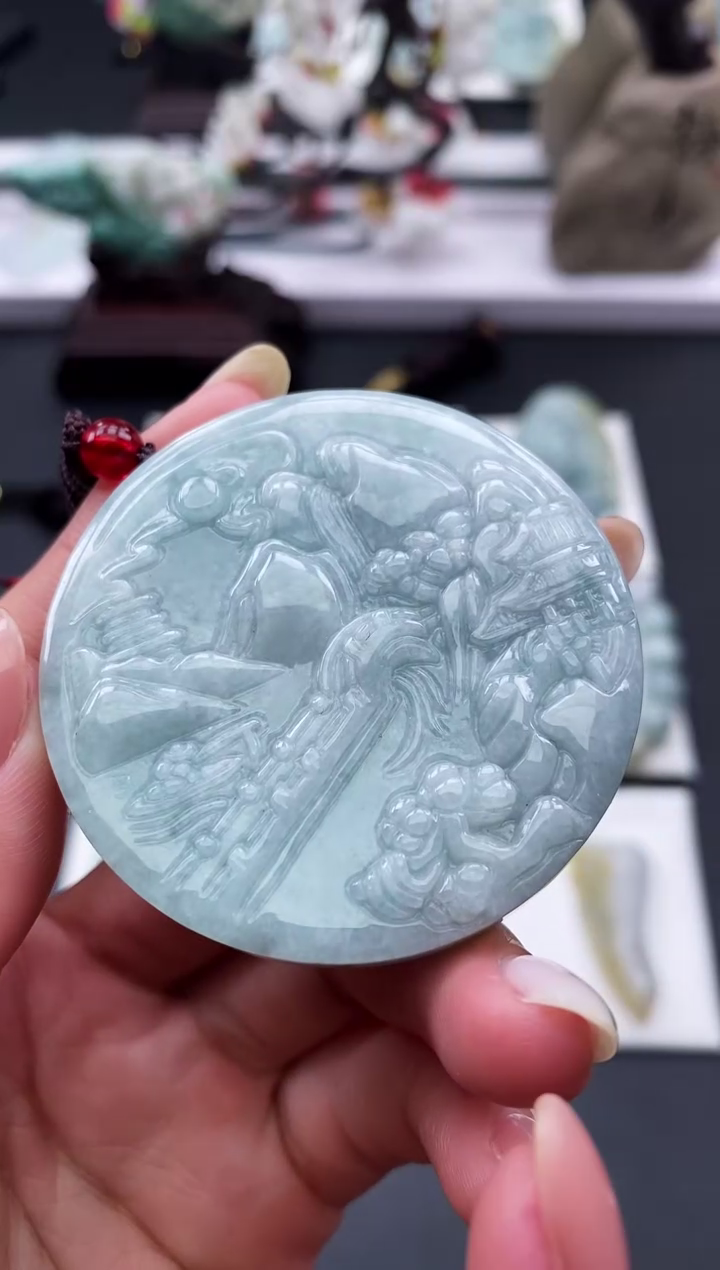 【闪购商品】翡翠颈饰未镶嵌天然缅甸A货翡翠