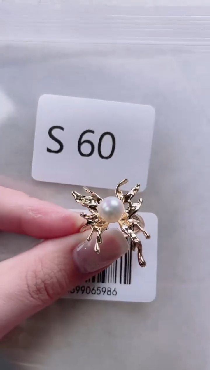 【闪购商品】海水珍珠戒指银S925镶嵌S60