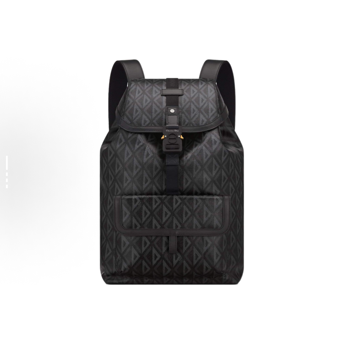 99新 DIOR/迪奥 Hit the road机能扣单扣几何菱格满印黑色双肩包