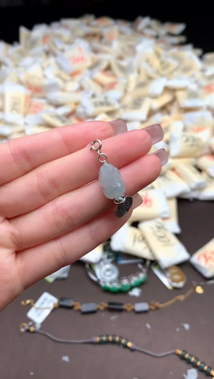 【闪购商品】翡翠挂件银S925镶嵌一