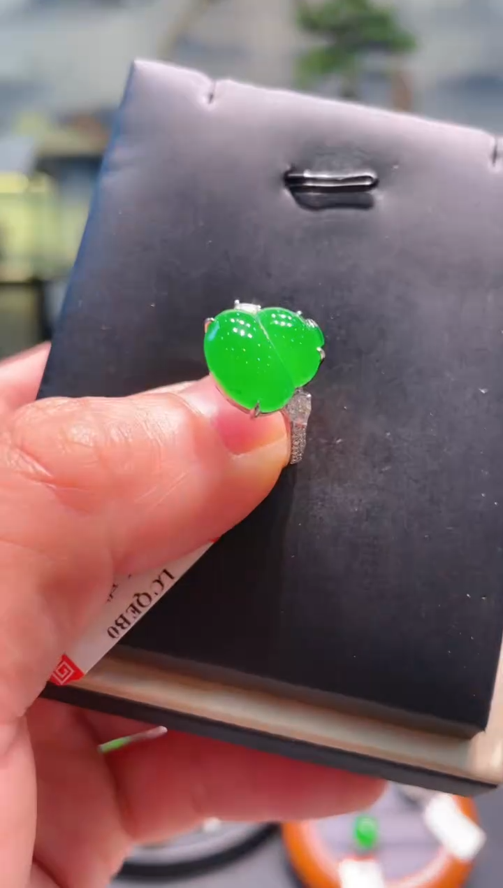 【闪购商品】翡翠颈饰18K金镶嵌A97戒指