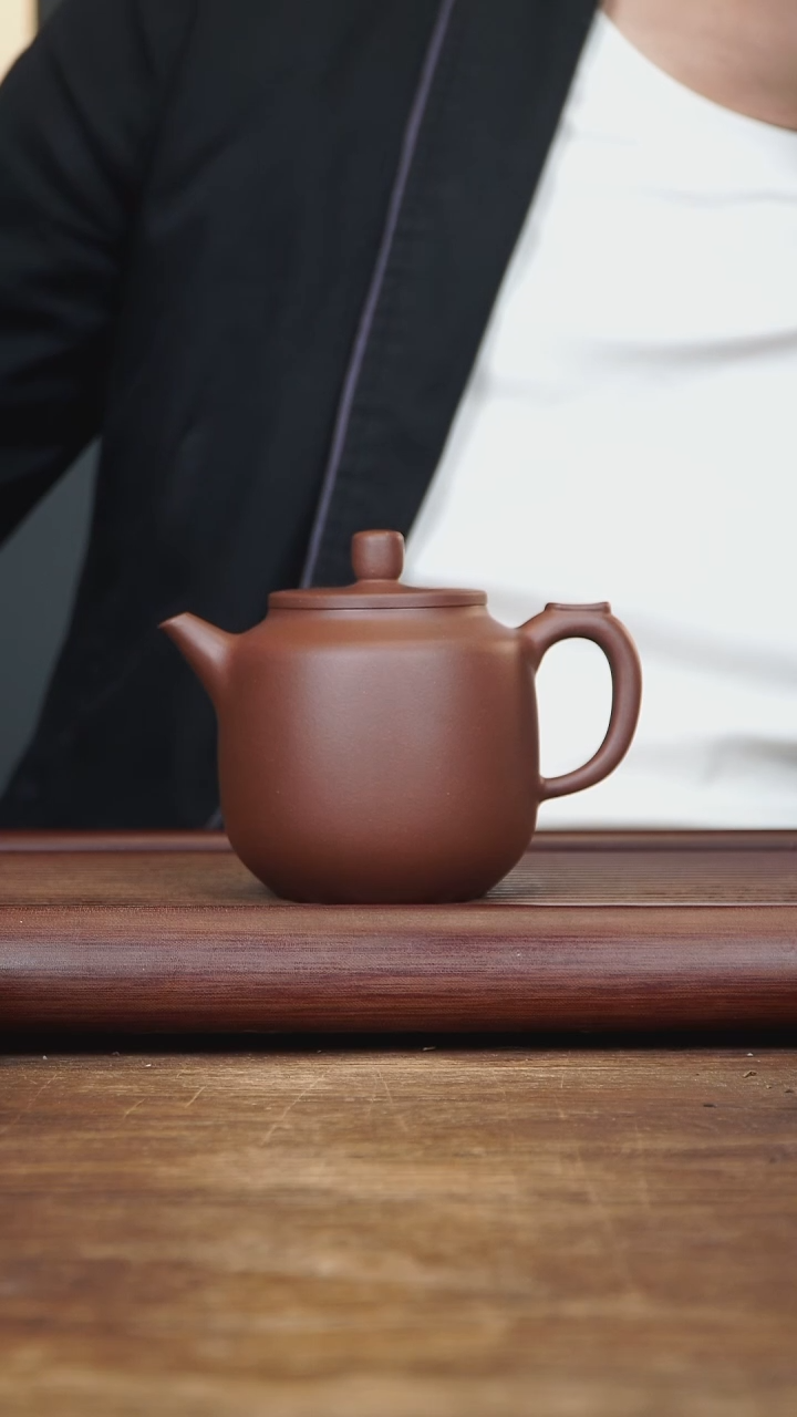 【闪购商品】紫砂茶壶370ml 正高作品 清泉 底槽清