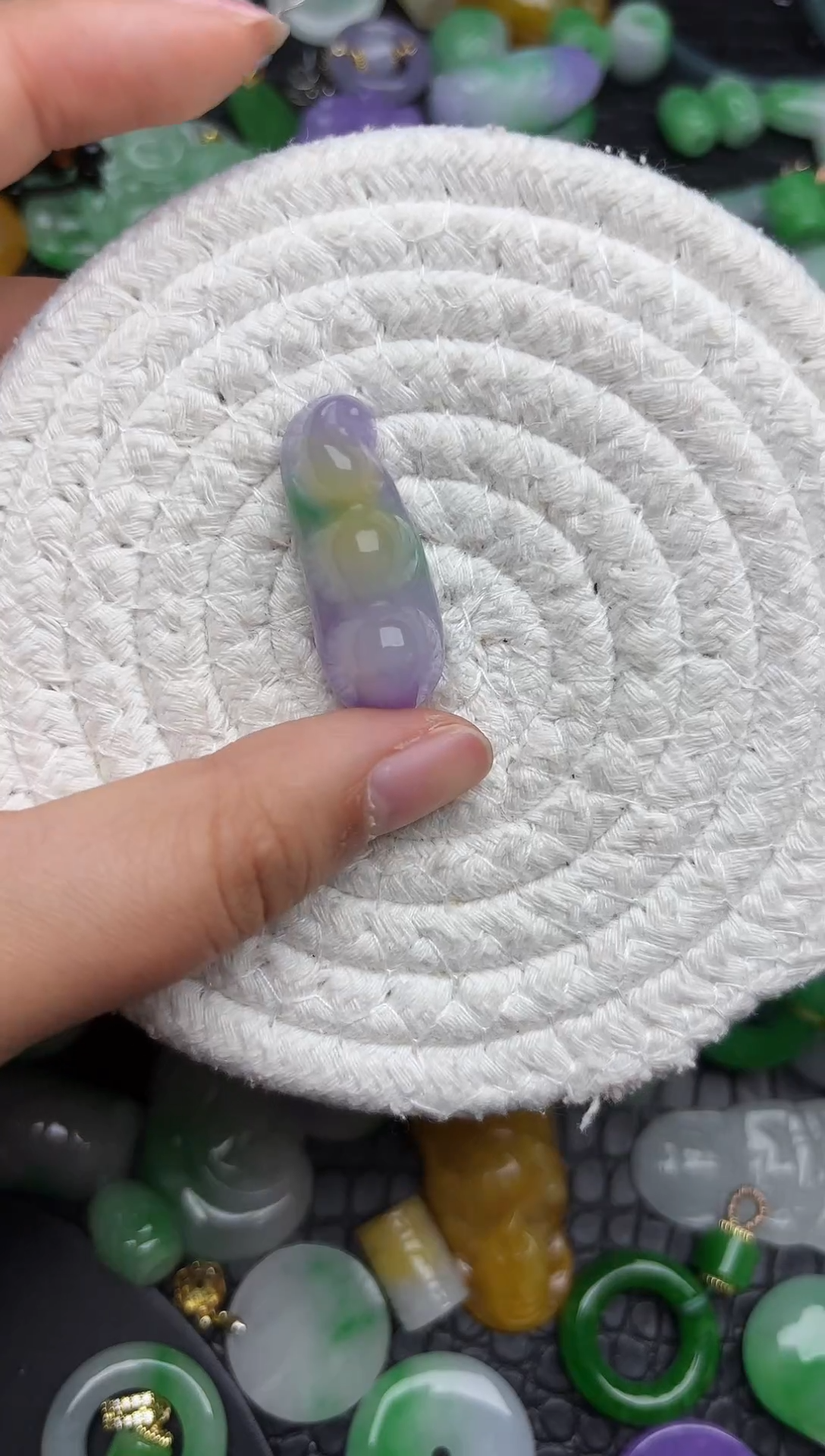 颈饰未镶嵌翡翠缅甸翡翠吊坠