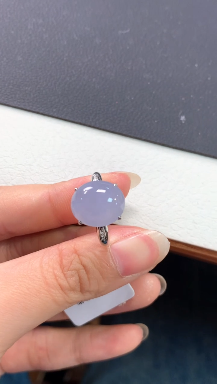 【闪购商品】翡翠戒指18K金镶嵌A417|4980