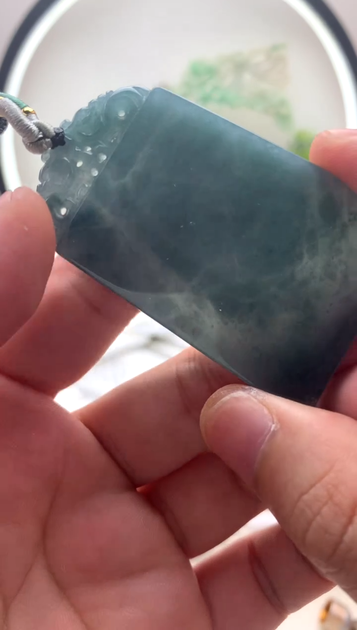 颈饰未镶嵌翡翠无事牌