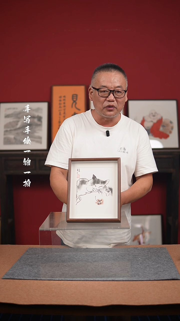 国画手绘-10寸摆台花鸟
